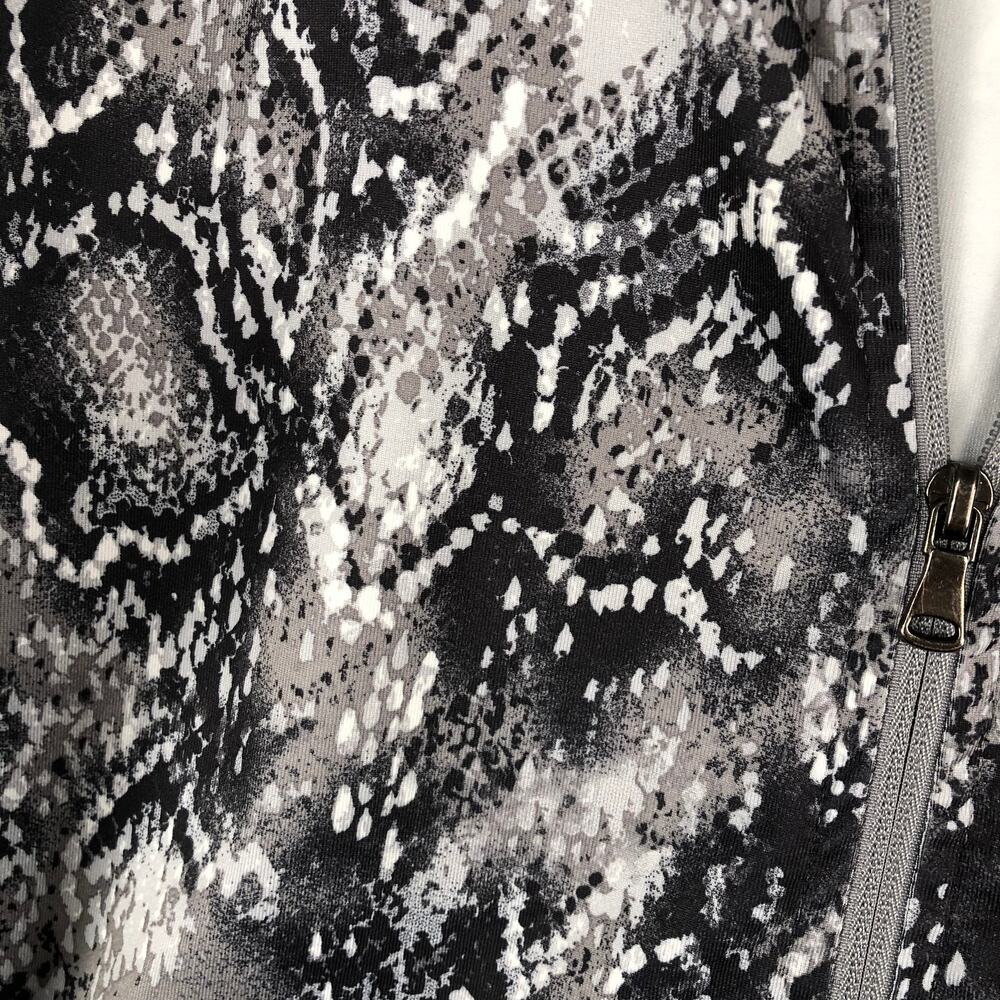Style & Co. Sport Snakeskin Print Jacket Women's Large Long Sleeve - Picture 3 of 8